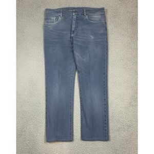 Axels Vail Jeans Mens 35x29 Straight Leg Selvedge Gray Denim Pants Made In Italy